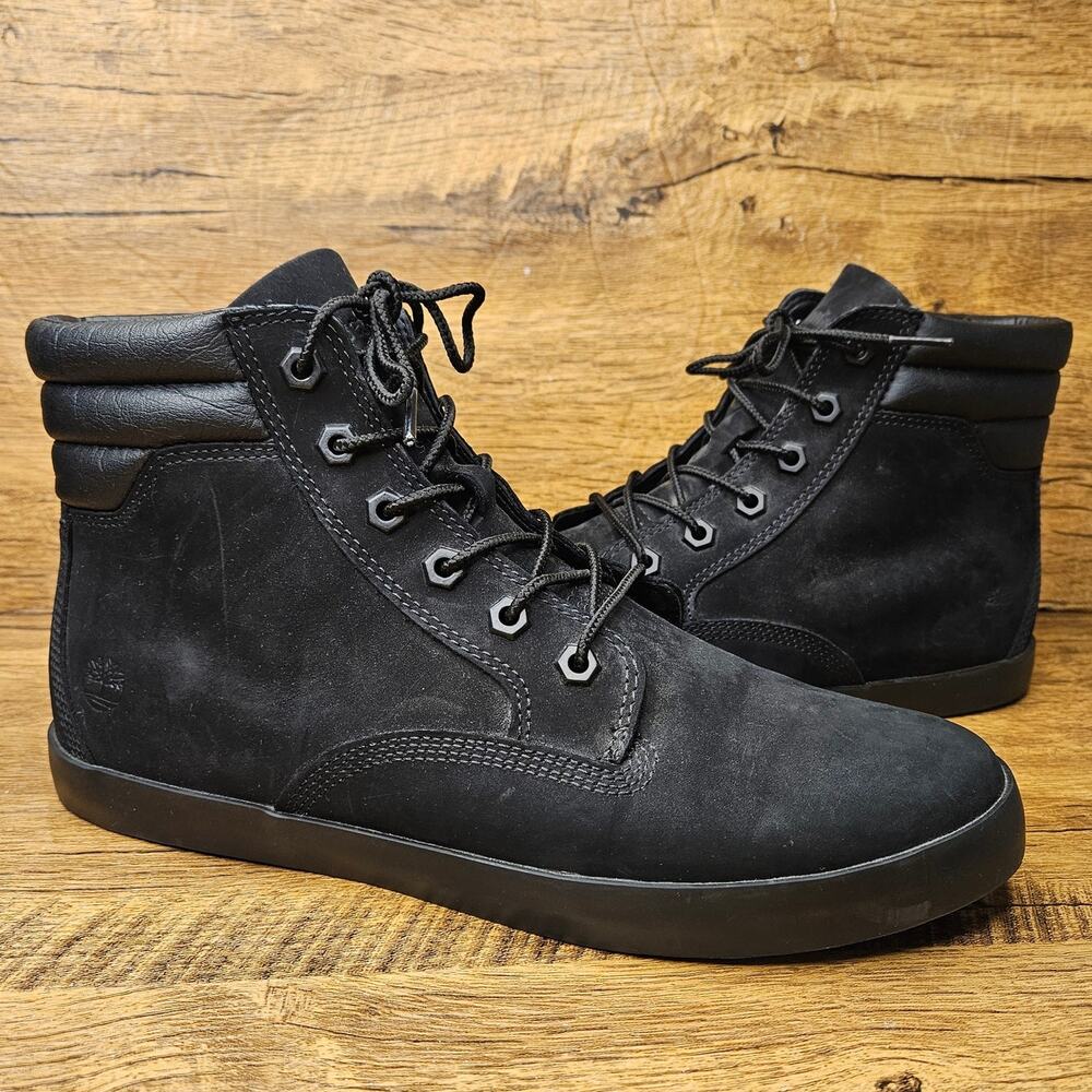 Timberland Dausette Black Nubuck Suede Sneakers boots size  10